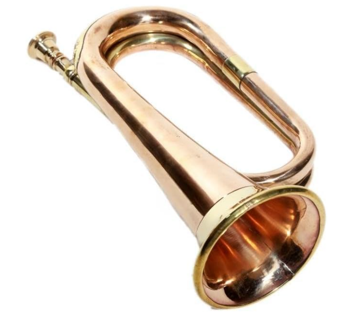 Brass And Copper Bugle - Complimentary bag (Case) Free with Bugle